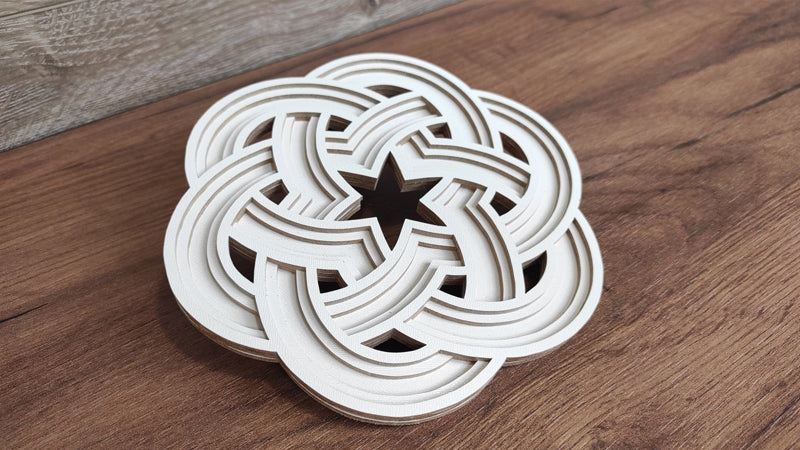 C205-Celtic Knot Layered Scroll Saw Pattern - Alex Fox Patterns