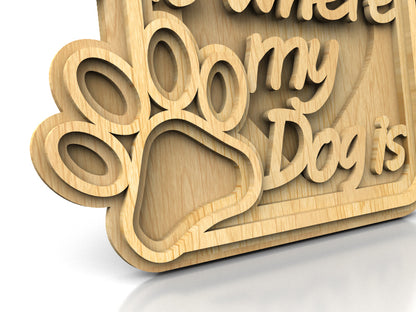 C207-Home Layered Scroll Saw Pattern - Alex Fox Patterns