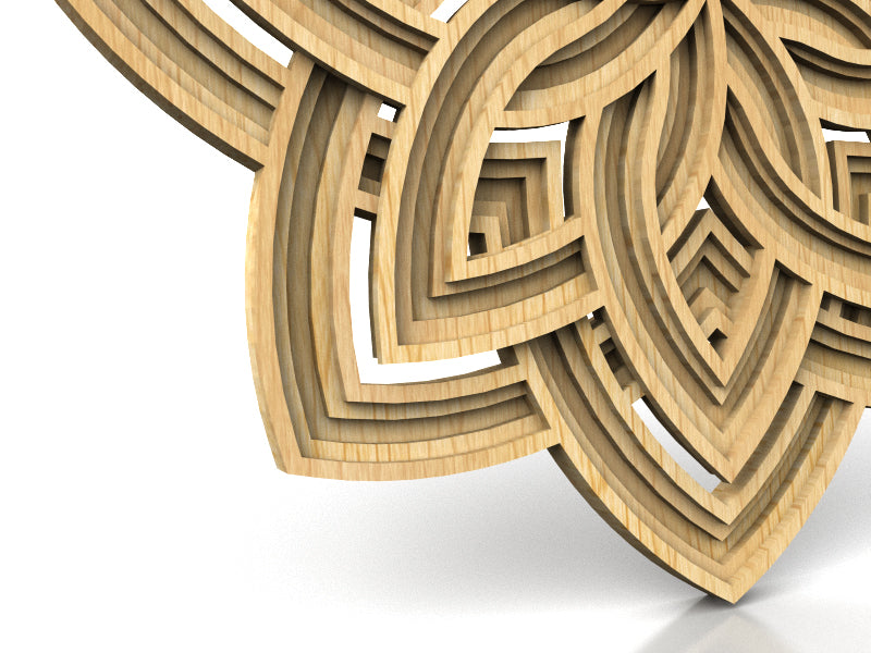 C208-Ornament Layered Scroll Saw Pattern - Alex Fox Patterns
