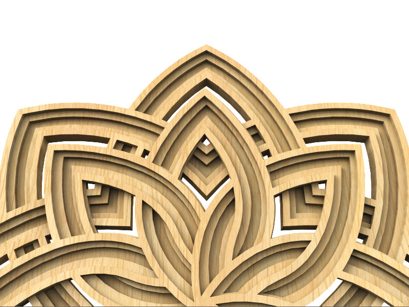 C208-Ornament Layered Scroll Saw Pattern - Alex Fox Patterns