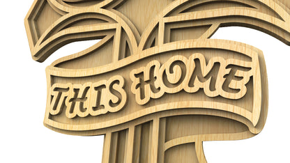 C214-Cross Layered Scroll Saw Pattern - Alex Fox Patterns