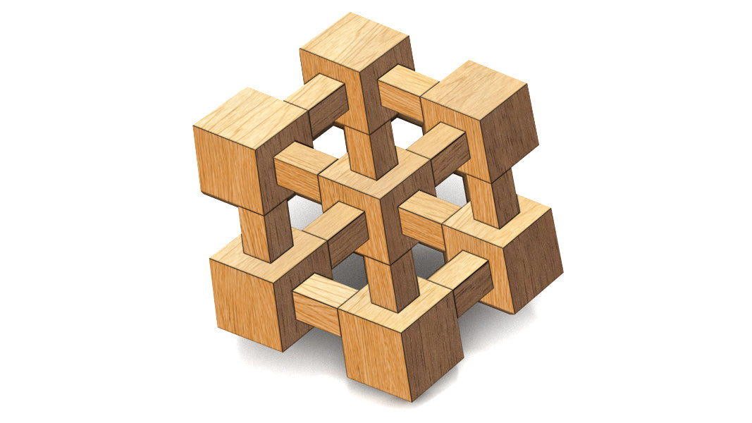 C219-Optical Illusion Trivet Scroll Saw Pattern - Alex Fox Patterns