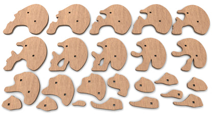 C232-Devil Skull Scroll Saw Pattern - Alex Fox Patterns