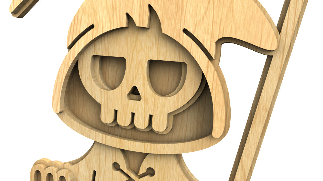 C238-Halloween Layered Scroll Saw Pattern - Alex Fox Patterns