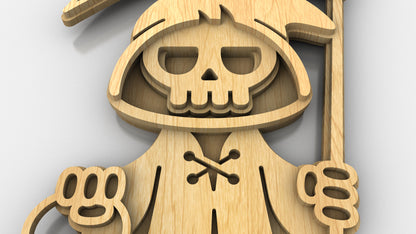 C238-Halloween Layered Scroll Saw Pattern - Alex Fox Patterns