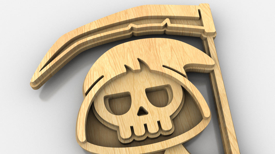 C238-Halloween Layered Scroll Saw Pattern - Alex Fox Patterns