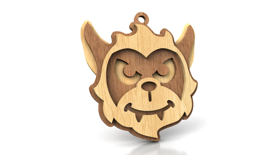 C241-Halloween Werefolf Scroll Saw Patterns - Alex Fox Patterns