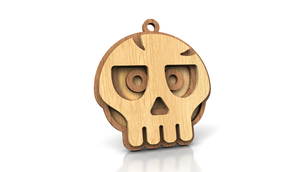 C241-Halloween Skull Scroll Saw Patterns - Alex Fox Patterns