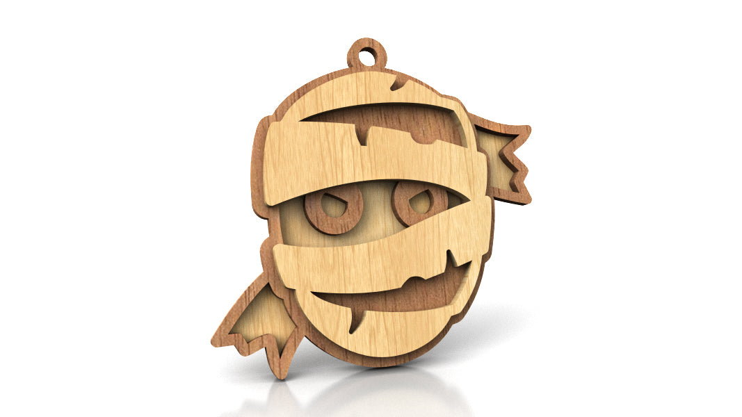C241-Halloween Mummy Scroll Saw Patterns - Alex Fox Patterns