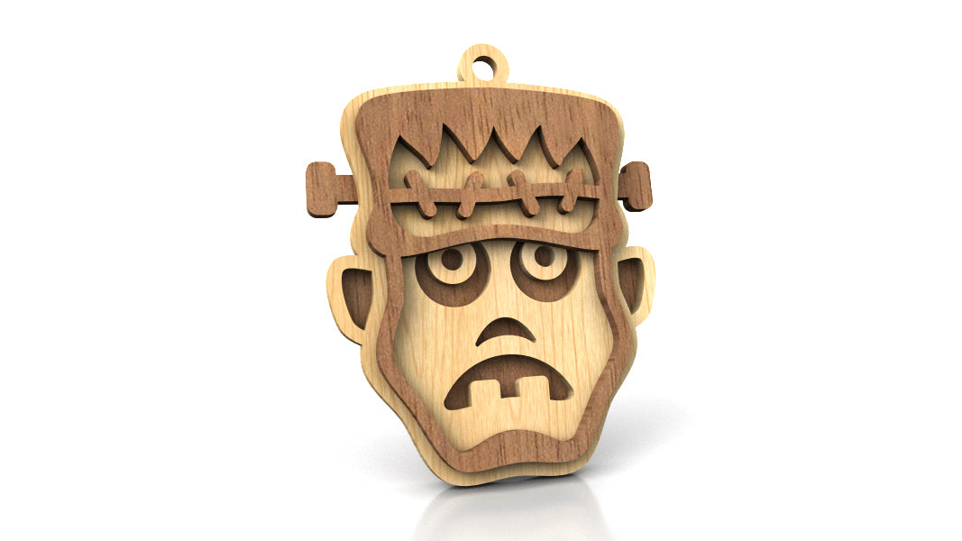 C241-Halloween Frankenstein Scroll Saw Patterns - Alex Fox Patterns