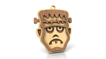 C241-Halloween Frankenstein Scroll Saw Patterns - Alex Fox Patterns