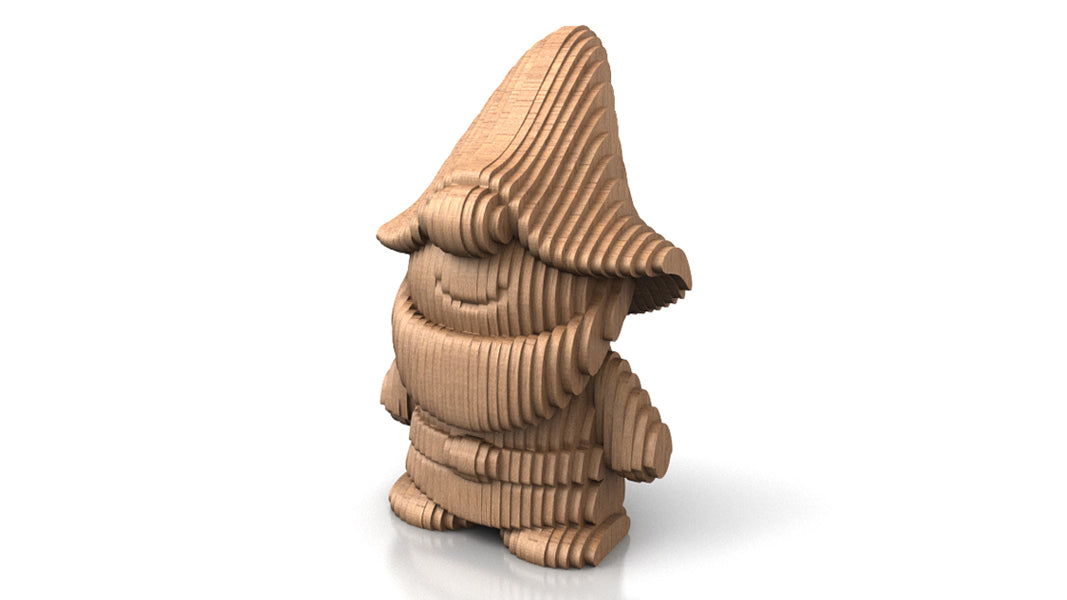 C242-Gnome Scroll Saw Pattern - Alex Fox Patterns