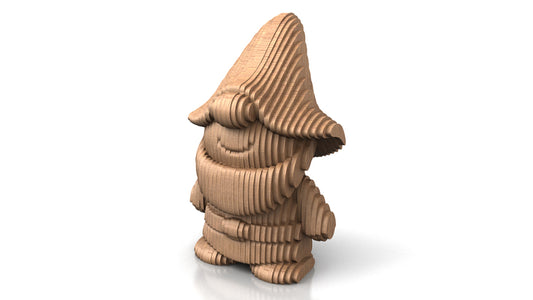 C242-Gnome Scroll Saw Pattern - Alex Fox Patterns