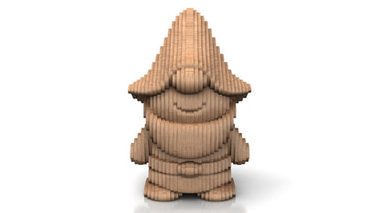 C242-Gnome Scroll Saw Pattern - Alex Fox Patterns