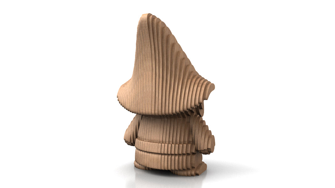 C242-Gnome Scroll Saw Pattern - Alex Fox Patterns