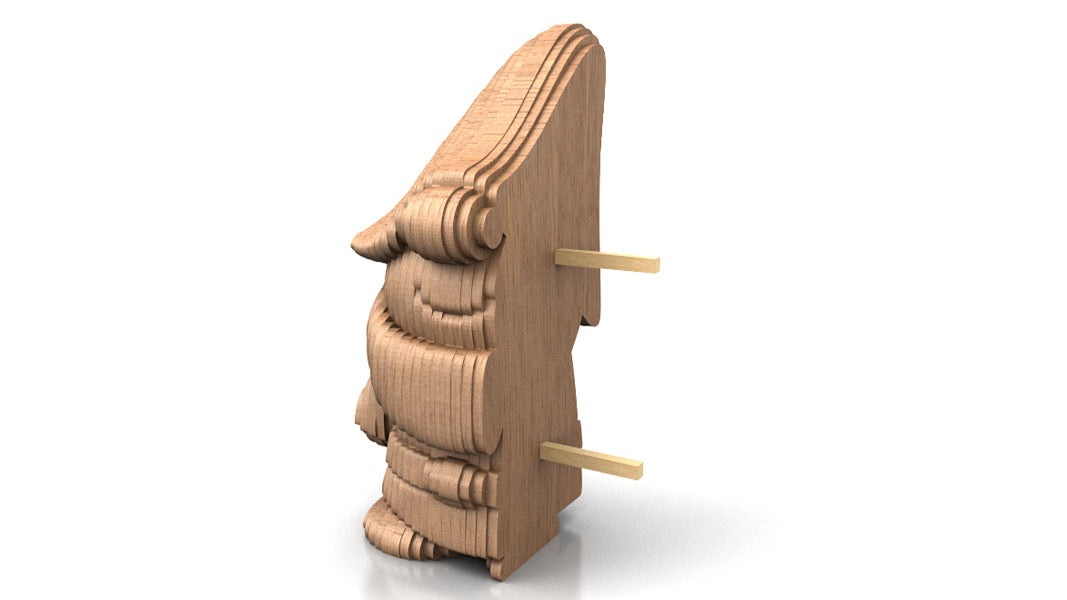 C242-Gnome Scroll Saw Pattern - Alex Fox Patterns