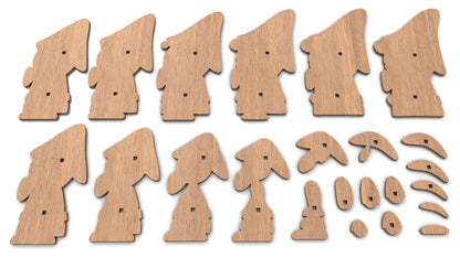 C242-Gnome Scroll Saw Pattern - Alex Fox Patterns