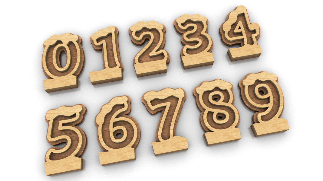 C245-Christmas Calendar Layered Scroll Saw Pattern - Alex Fox Patterns