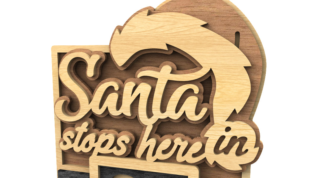 C246-Christmas Calendar Layered Scroll Saw Pattern - Alex Fox Patterns