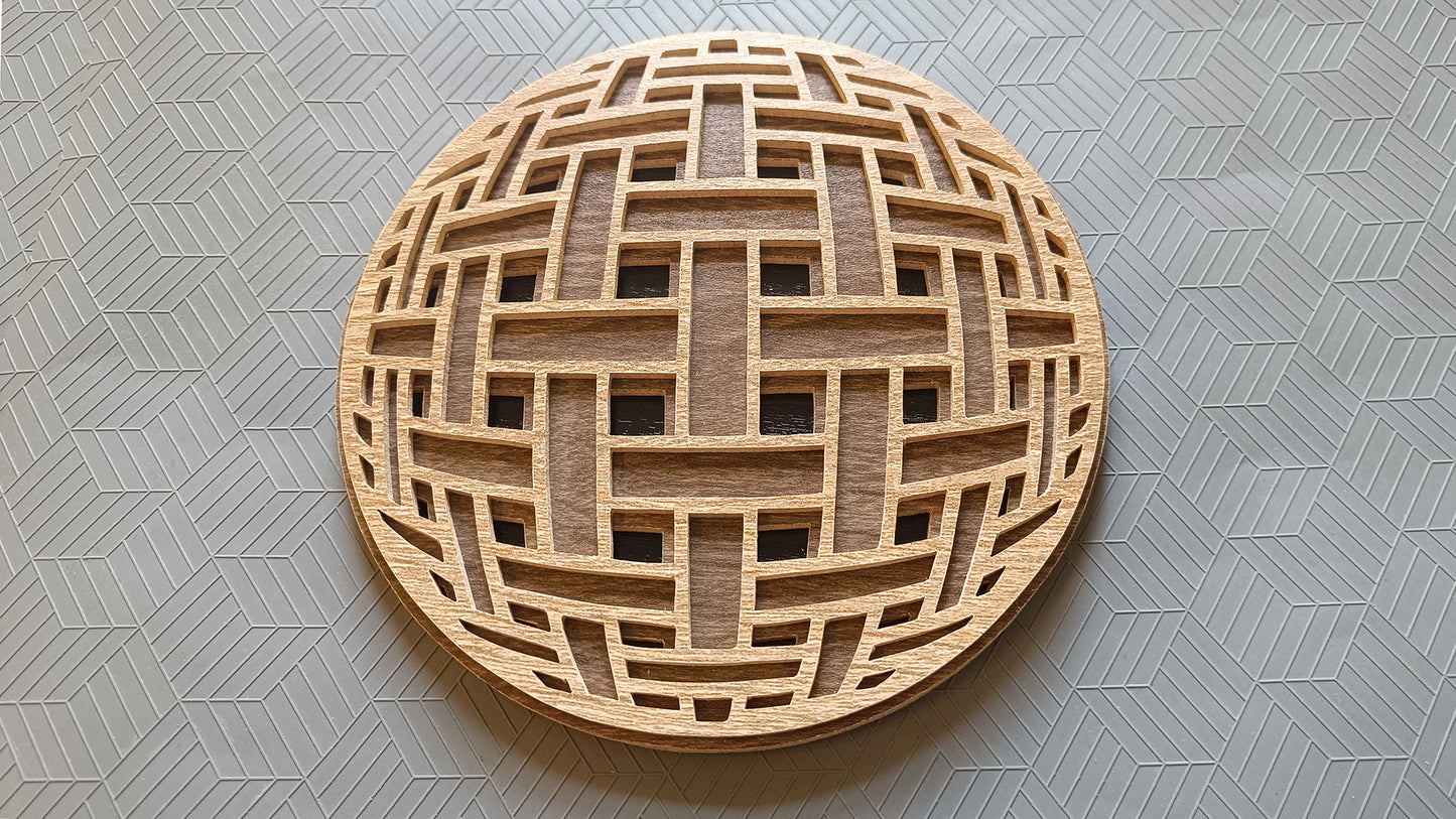 C249-Sphere Set Layered Scroll Saw Patterns - Alex Fox Patterns