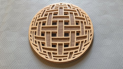 C249-Sphere Set Layered Scroll Saw Patterns - Alex Fox Patterns