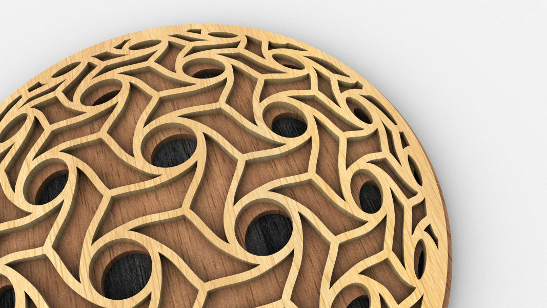 C249-Sphere Set Layered Scroll Saw Patterns - Alex Fox Patterns