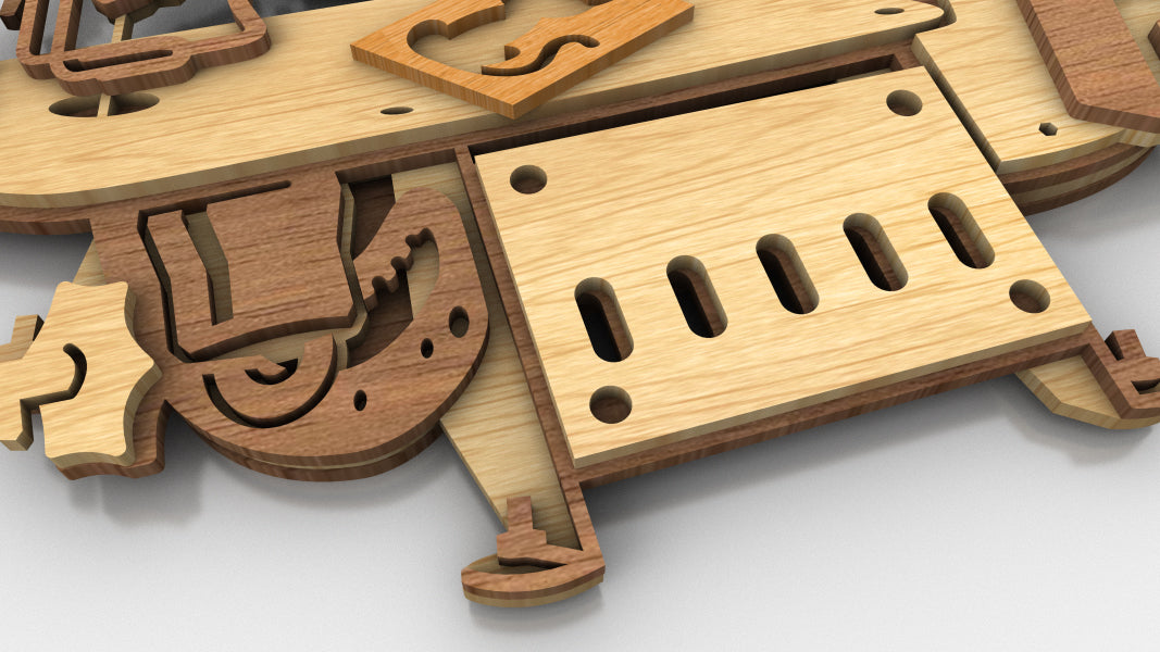 C250-Scroll Saw Layered Scroll Saw Pattern - Alex Fox Patterns