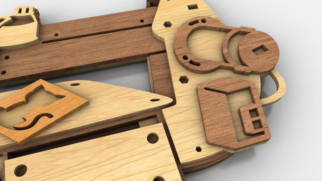 C250-Scroll Saw Layered Scroll Saw Pattern - Alex Fox Patterns