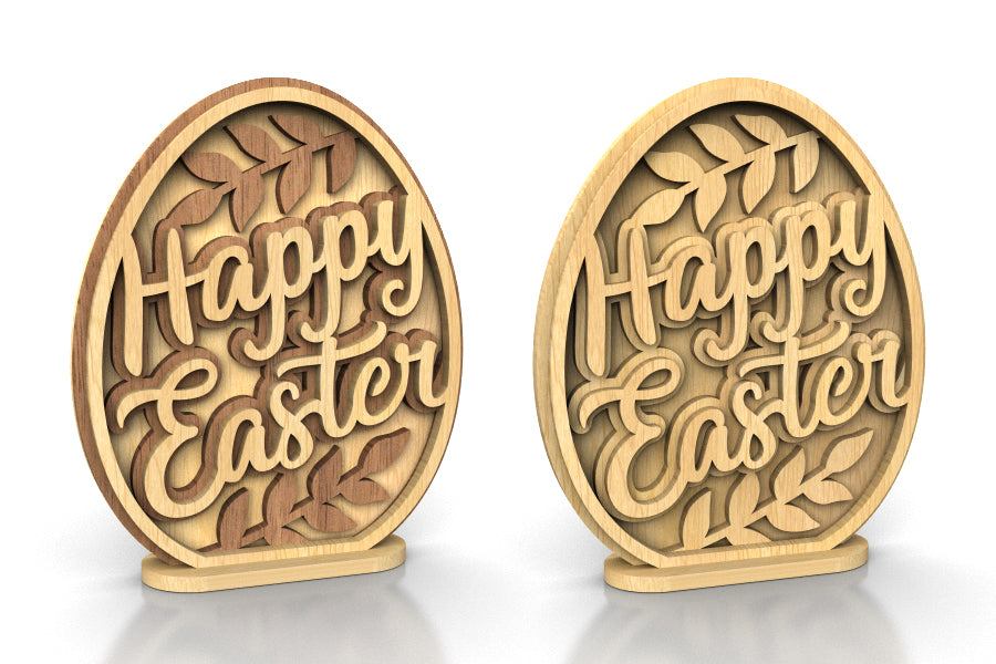 C253a-Easter Egg Set Layered Scroll Saw Patterns - Alex Fox Patterns