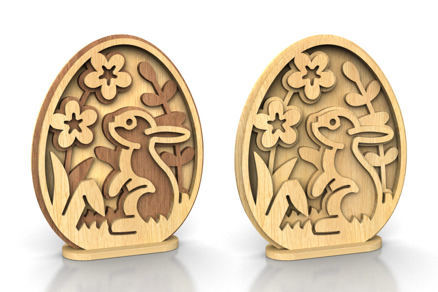C253a-Easter Egg Set Layered Scroll Saw Patterns - Alex Fox Patterns