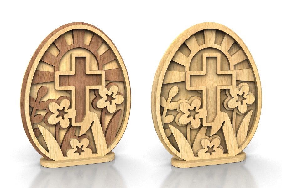 C253a-Easter Egg Set Layered Scroll Saw Patterns - Alex Fox Patterns