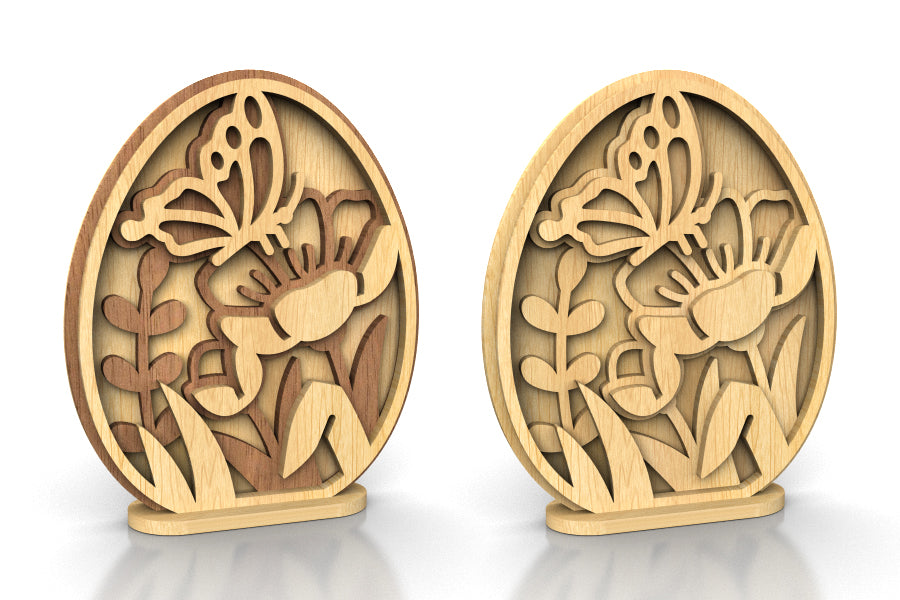 C253a-Easter Egg Set Layered Scroll Saw Patterns - Alex Fox Patterns