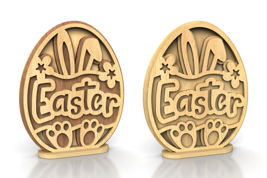 C253b-Easter Egg Set Layered Scroll Saw Patterns - Alex Fox Patterns
