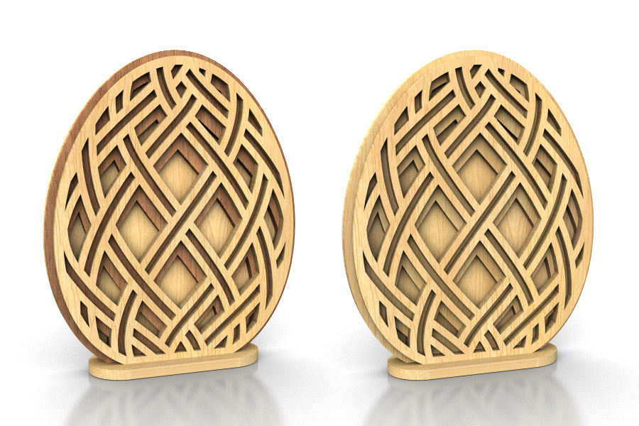 C253b-Easter Egg Set Layered Scroll Saw Patterns - Alex Fox Patterns