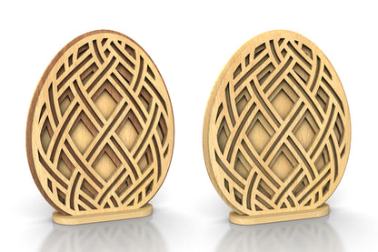 C253b-Easter Egg Set Layered Scroll Saw Patterns - Alex Fox Patterns