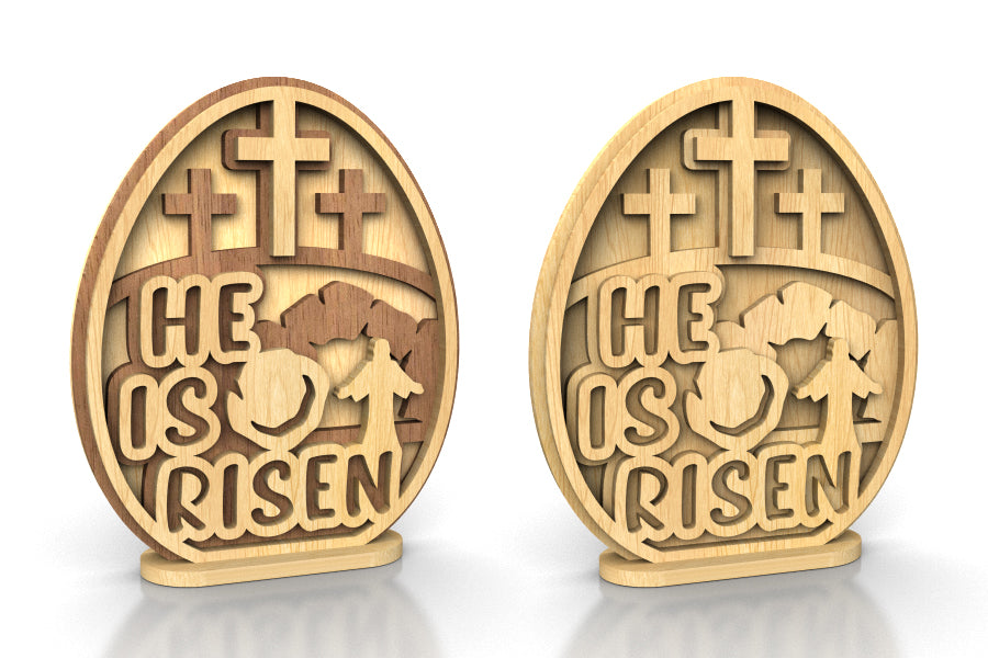 C253b-Easter Egg Set Layered Scroll Saw Patterns - Alex Fox Patterns