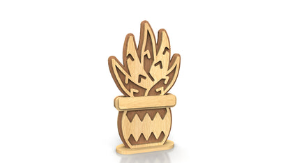 C257-Cactus Set Layered Scroll Saw Patterns - Alex Fox Patterns