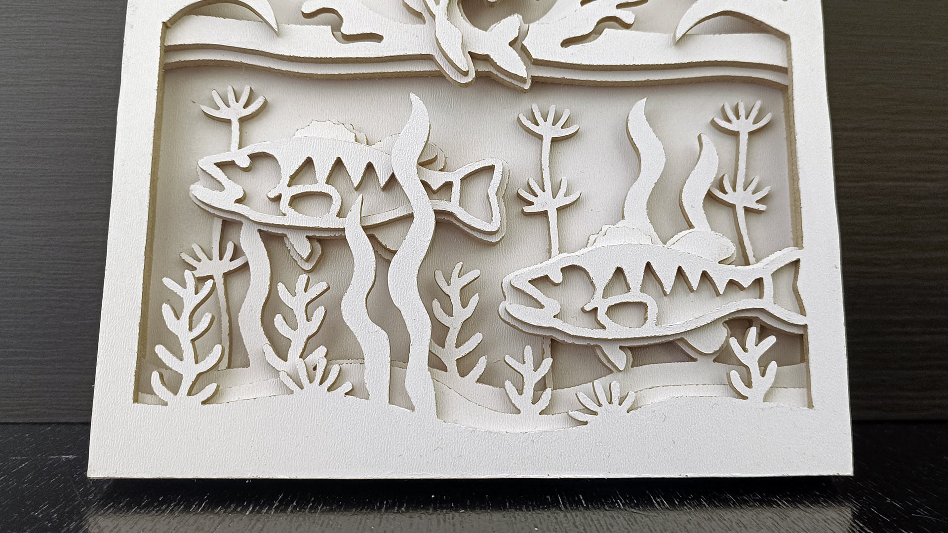 C258-Bass Layered Scroll Saw Pattern - Alex Fox Patterns