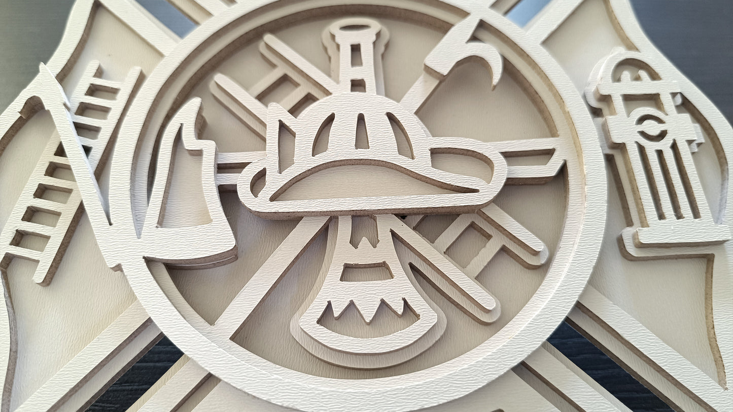 C263-Fire Department Layered Scroll Saw Pattern - Alex Fox Patterns