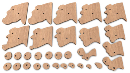 C266-Bull Scroll Saw Pattern - Alex Fox Patterns