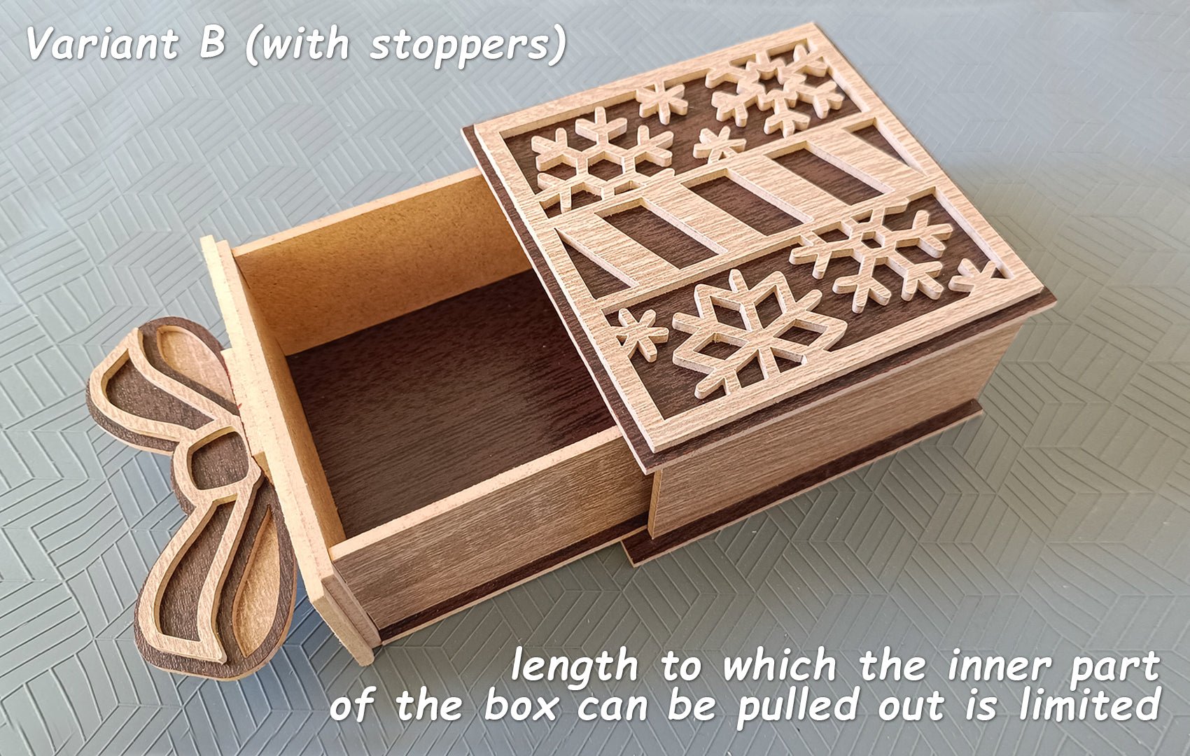 C268-Christmas Box Scroll Saw Pattern - Alex Fox Patterns