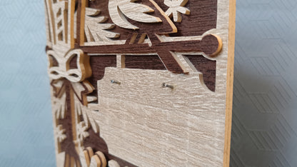 C269-Christmas Calendar Layered Scroll Saw Pattern - Alex Fox Patterns