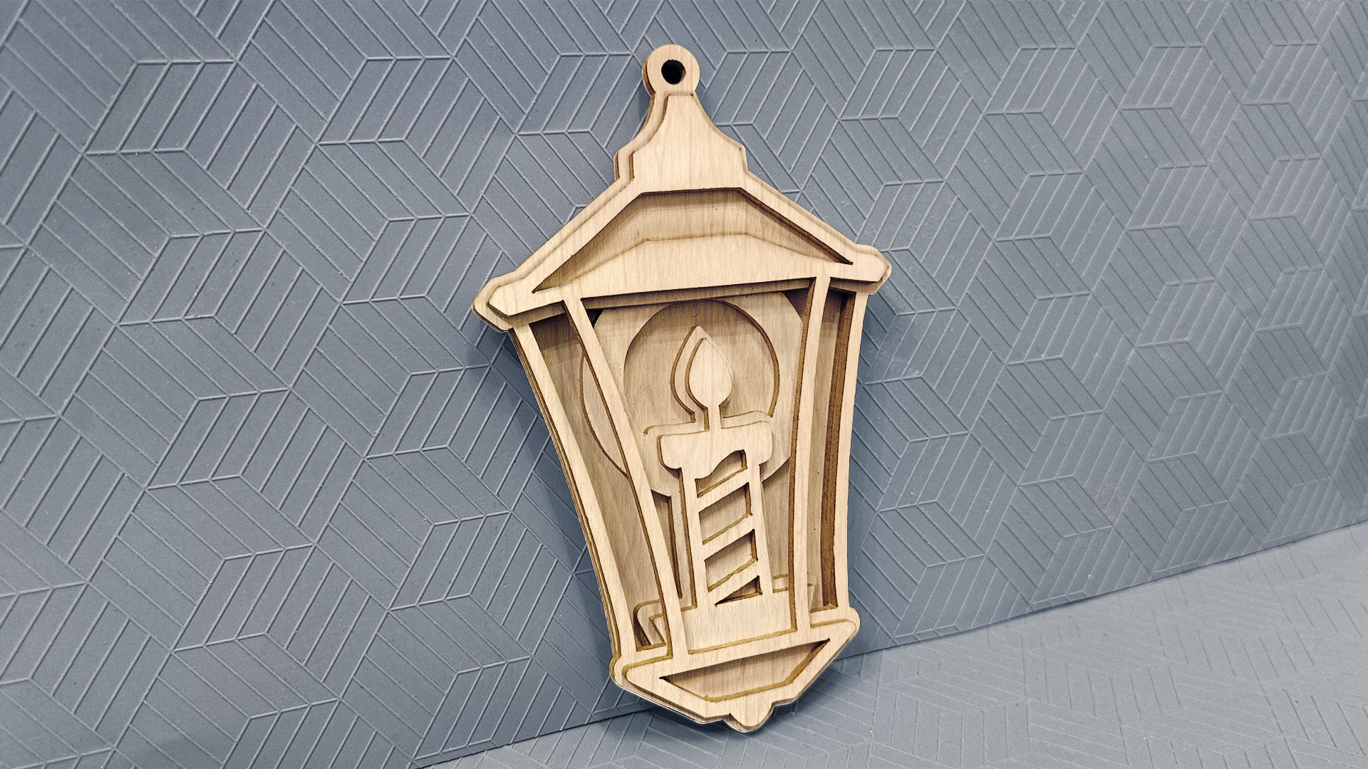 C270-Christmas Lamp Set Layered Scroll Saw Patterns — Alex Fox