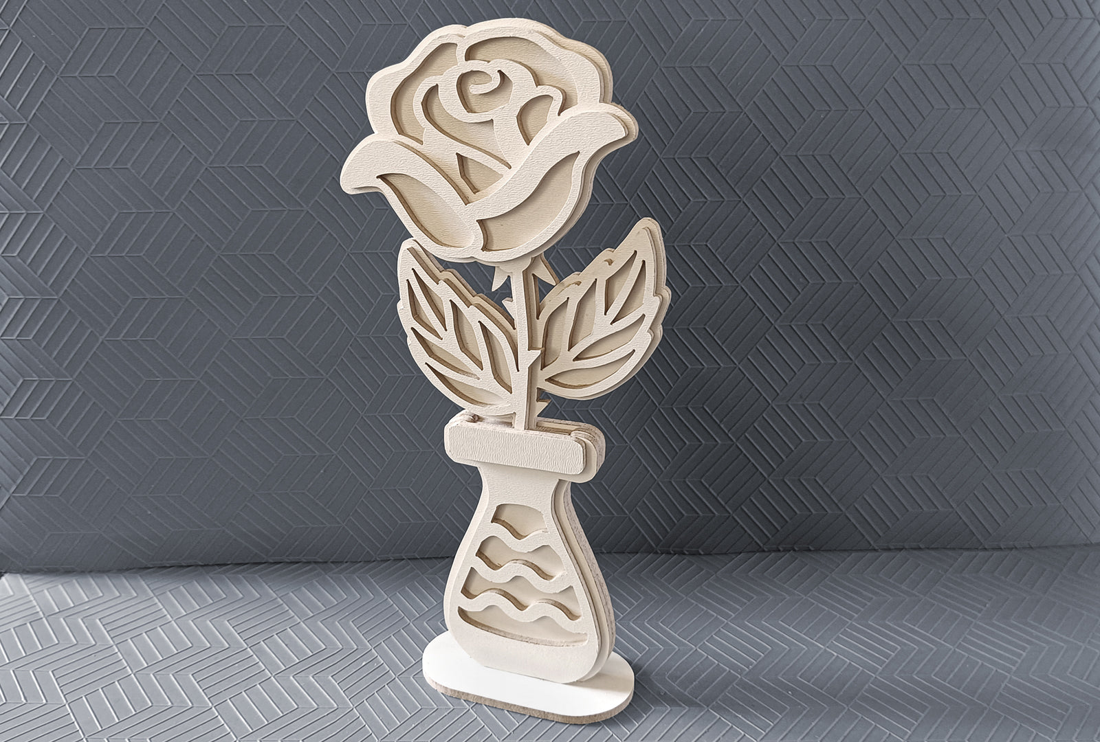 C274-Flower Set Layered Scroll Saw Patterns - Alex Fox Patterns