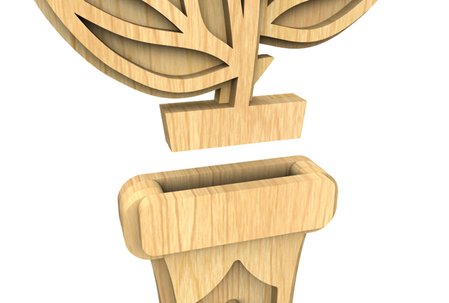 C274-Flower Set Layered Scroll Saw Patterns - Alex Fox Patterns