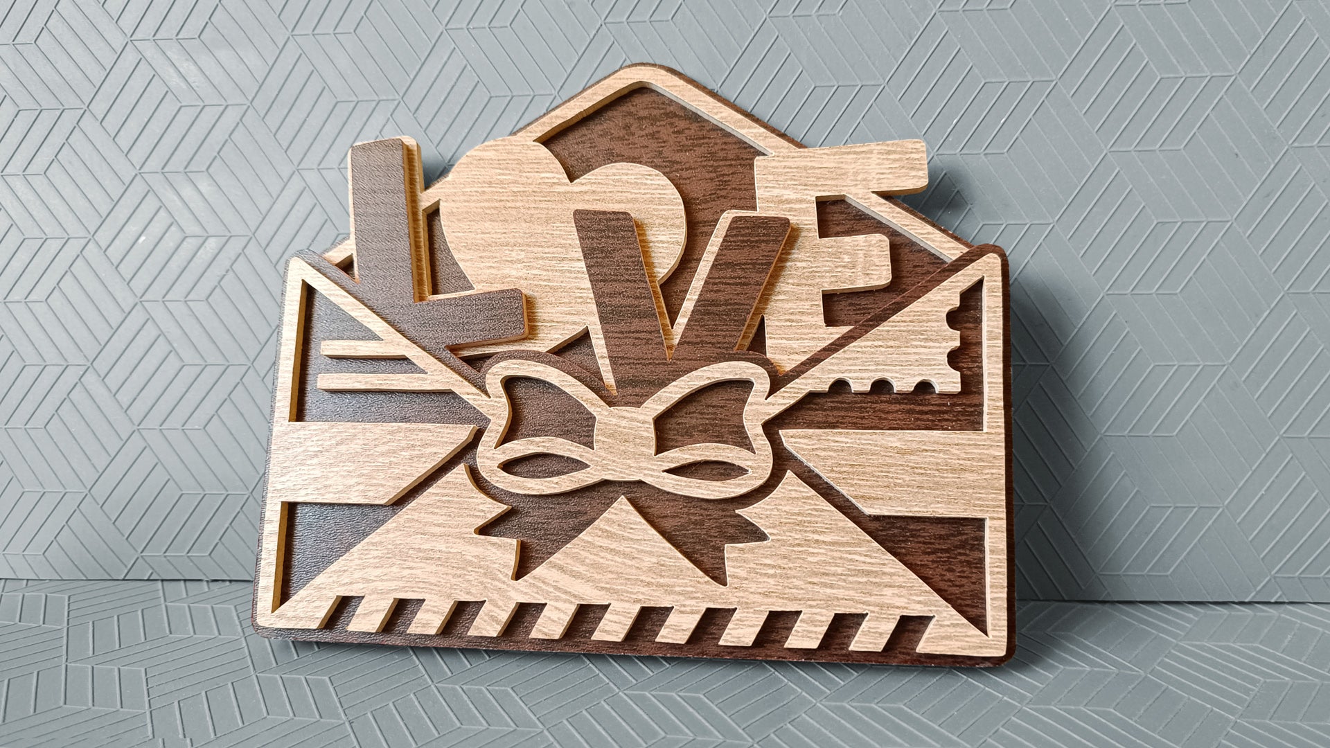 C276-Love Letter Layered Scroll Saw Pattern - Alex Fox Patterns