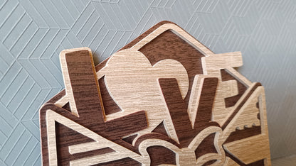 C276-Love Letter Layered Scroll Saw Pattern - Alex Fox Patterns