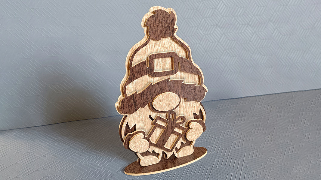 C267-Christmas Gnome Set Layered Scroll Saw Patterns - Alex Fox Patterns