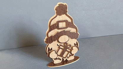 C267-Christmas Gnome Set Layered Scroll Saw Patterns - Alex Fox Patterns