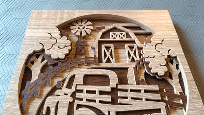 C284-Pickup Layered Scroll Saw Pattern - Alex Fox Patterns